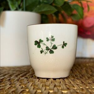 Collector’s Piece, Vintage Carrigaline Pottery Porcelain Shamrock Egg Cup